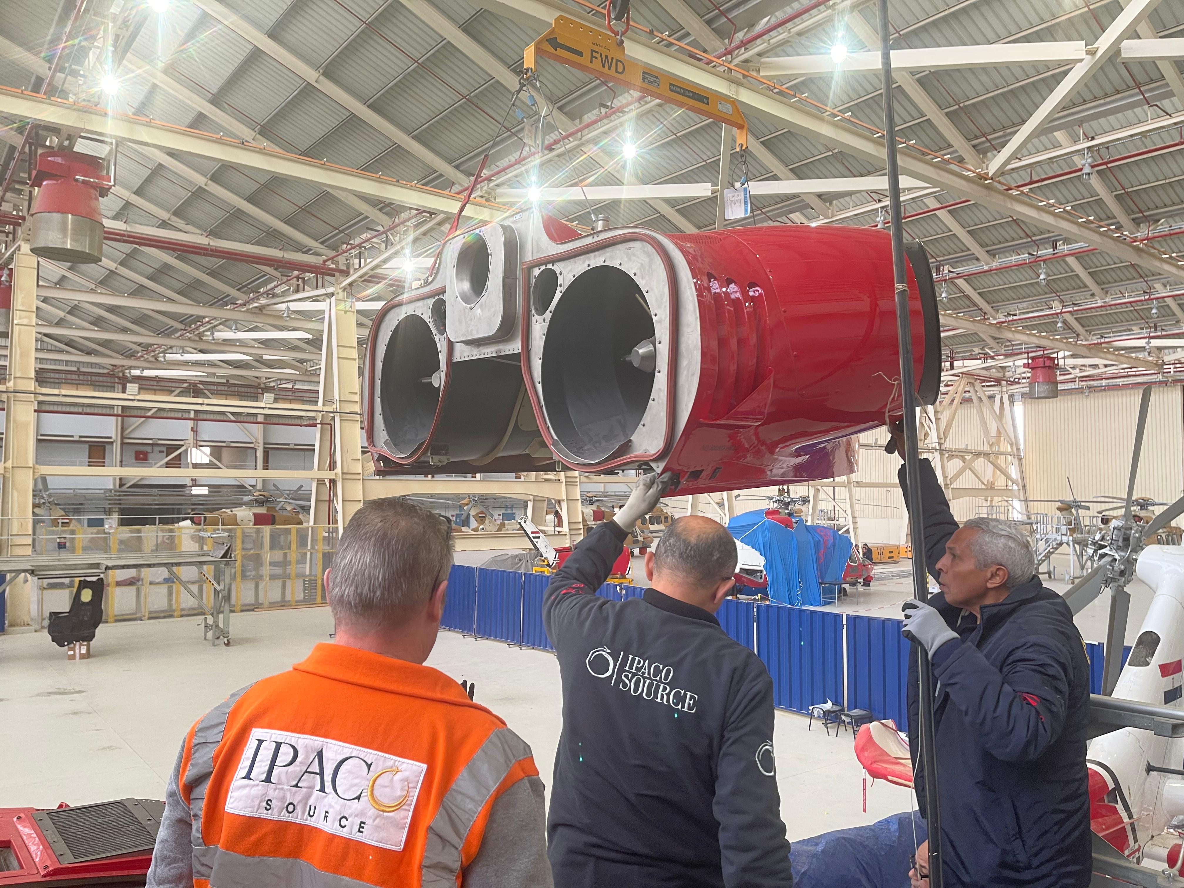 Helicopter maintenance access
