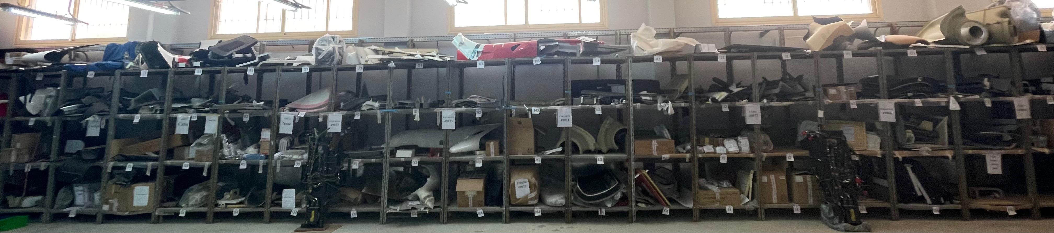 Warehouse aisle inventory